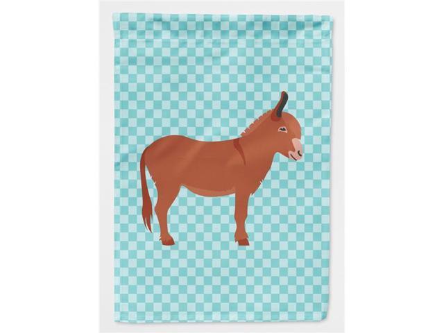 Irish Donkey Blue Check Flag Garden Size BB8022GF