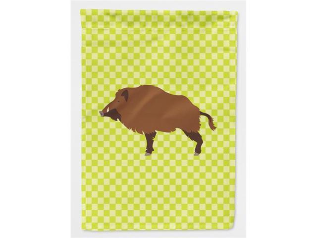Wild Boar Pig Green Flag Garden Size BB7762GF