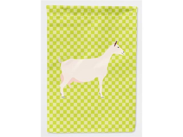 Saanen Goat Green Flag Garden Size BB7715GF