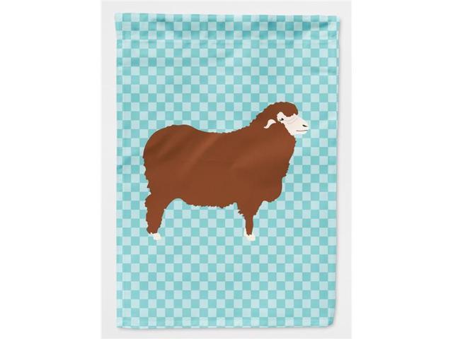 Merino Sheep Blue Check Flag Garden Size BB8155GF