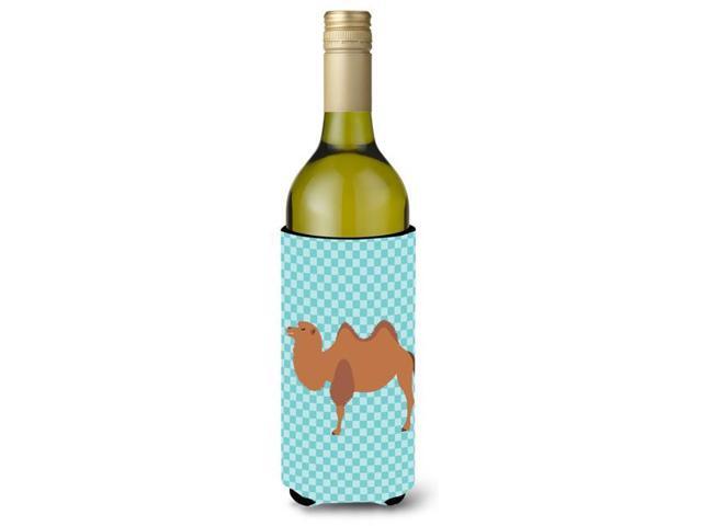 Bactrian Camel Blue Check Wine Bottle Beverge Insulator Hugger BB7992LITERK