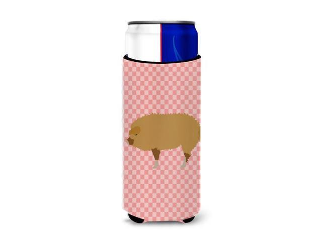 Hungarian Mangalica Pig Pink Check Michelob Ultra Hugger for slim cans BB7934MUK