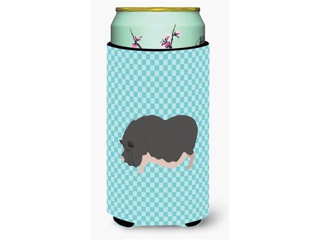 Vietnamese Pot-Bellied Pig Blue Check Tall Boy Beverage Insulator Hugger BB8115TBC