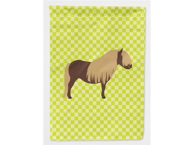 Shetland Pony Horse Green Flag Garden Size BB7740GF
