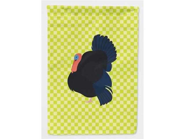 Norfolk Black Turkey Green Flag Garden Size BB7811GF