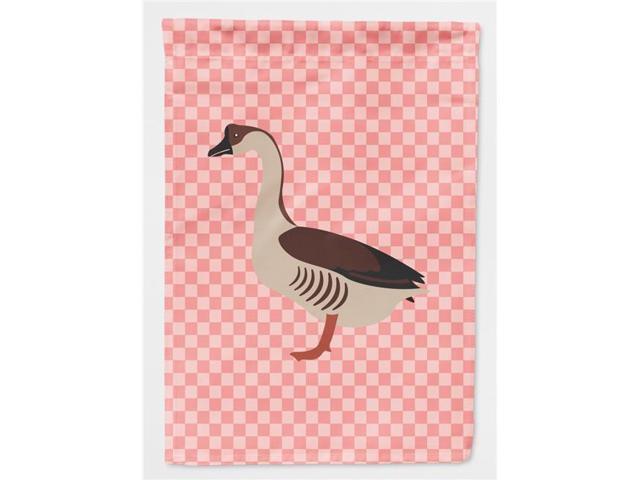 Chinese Goose Pink Check Flag Garden Size BB7896GF