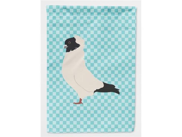 Nun Pigeon Blue Check Flag Garden Size BB8126GF
