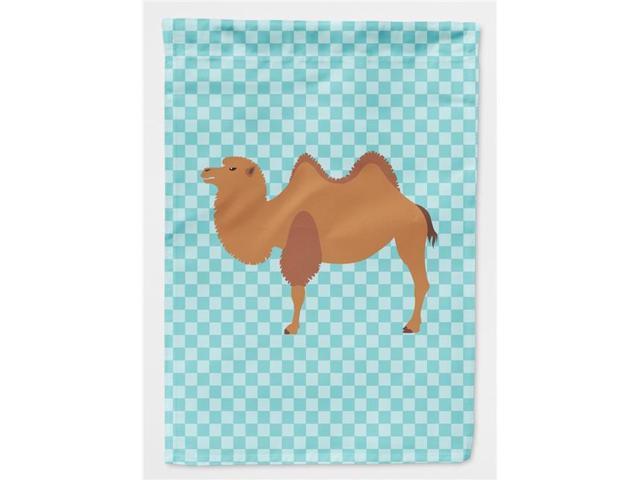 Bactrian Camel Blue Check Flag Garden Size BB7992GF
