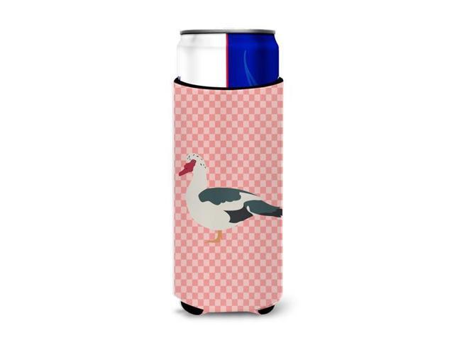 Muscovy Duck Pink Check Michelob Ultra Hugger for slim cans BB7864MUK