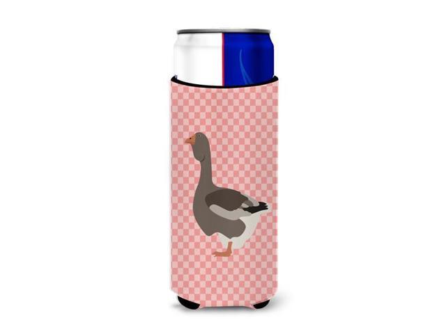 Toulouse Goose Pink Check Michelob Ultra Hugger for slim cans BB7897MUK