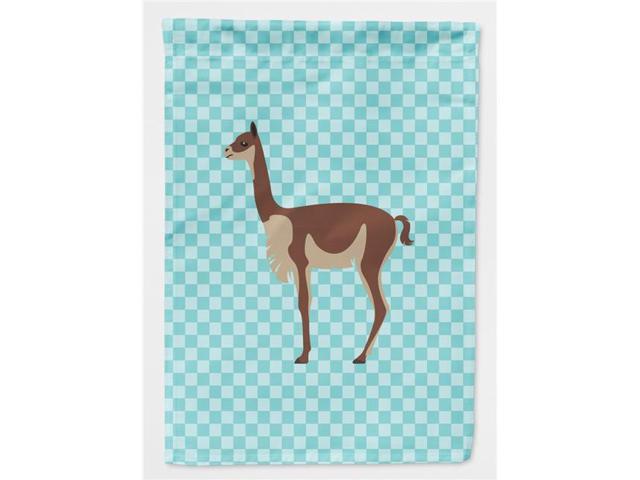 Vicugna or Vicuna Blue Check Flag Garden Size BB8091GF