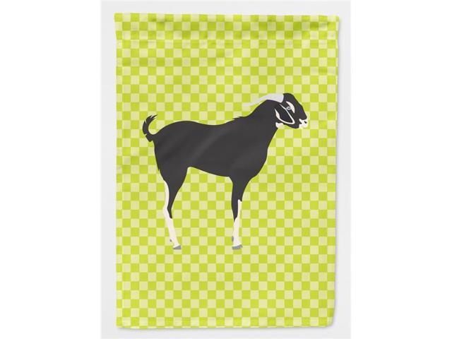Black Bengal Goat Green Flag Garden Size BB7710GF