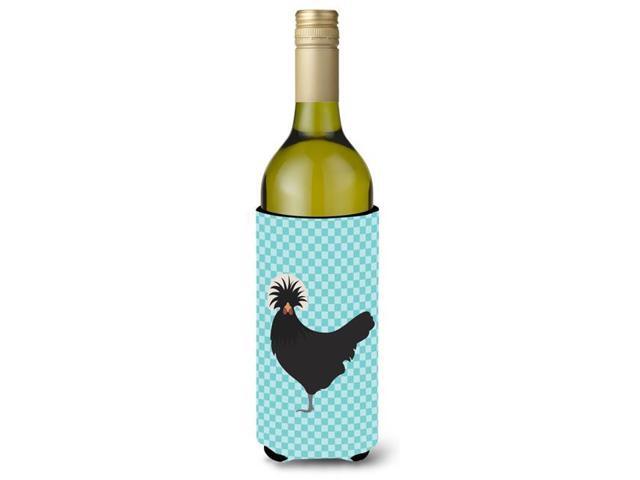 Polish Poland Chicken Blue Check Wine Bottle Beverge Insulator Hugger BB8008LITERK