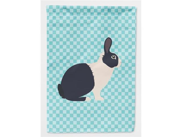 Dutch Rabbit Blue Check Flag Garden Size BB8132GF