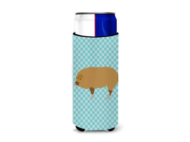 Hungarian Mangalica Pig Blue Check Michelob Ultra Hugger for slim cans BB8108MUK
