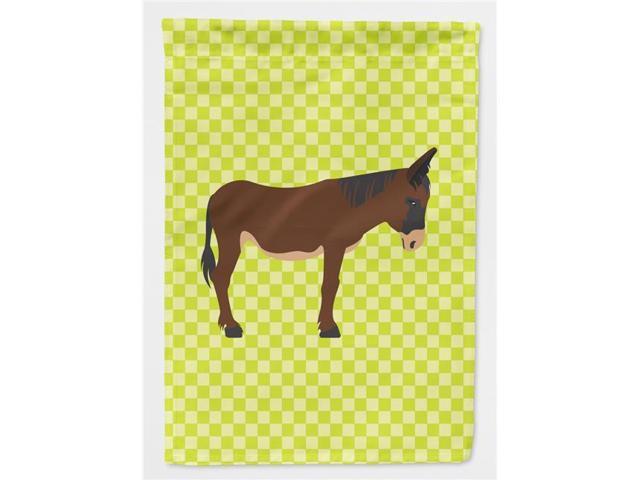Zamorano-Leones Donkey Green Flag Garden Size BB7679GF