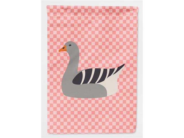 Pilgrim Goose Pink Check Flag Garden Size BB7893GF