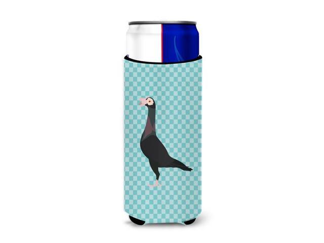 English Carrier Pigeon Blue Check Michelob Ultra Hugger for slim cans BB8119MUK