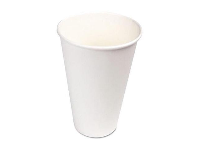 Boardwalk WHT16HCUP Paper Hot Cups 16 oz White 1000 / Carton