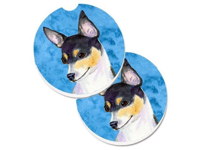 Carolines Treasures SS4794-BUCARC Blue Chihuahua Set of 2 Cup Holder Car Coaster