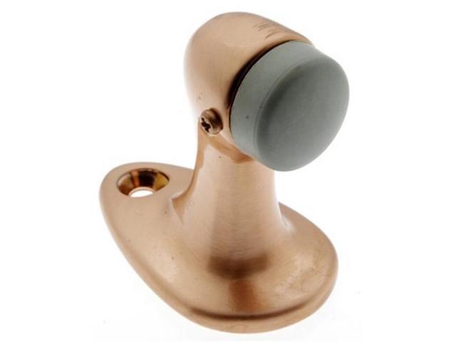Idh by St Simons 13014-008 Solid Brass Gooseneck Large Door Stop Bright Copper