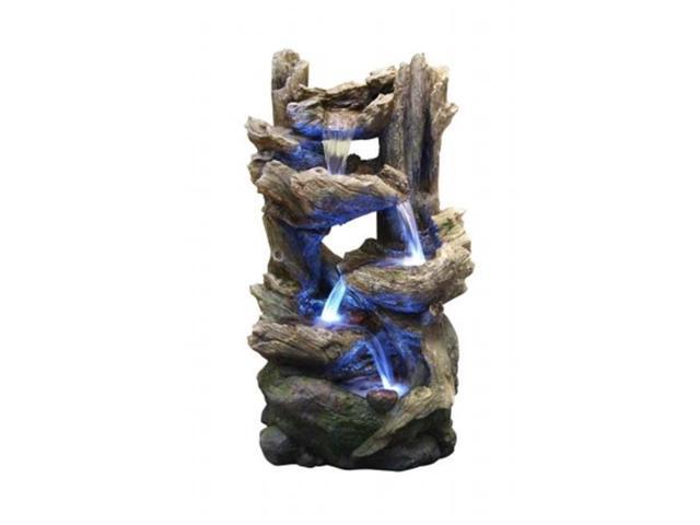 Alpine WIN794 38 in Tiering Rainforest Fountain With Led Lights