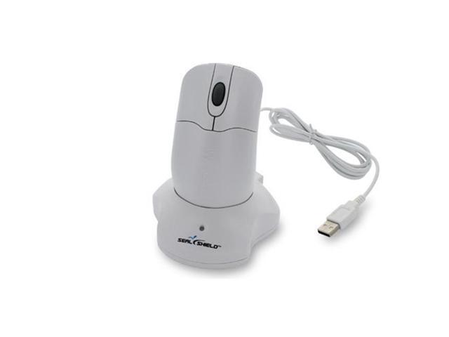 Seal Shield STWM042WE Silver Storm Waterproof Encrypted - Mouse - Optical - 3 Buttons - Wireless - 24 Ghz - Usb Wireless Receiver - White