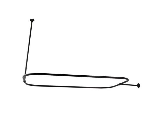 Kingston Brass CC3150 Rectangular Shower Curtain Rod Matte Black - 3038 x 2525 x 445 in