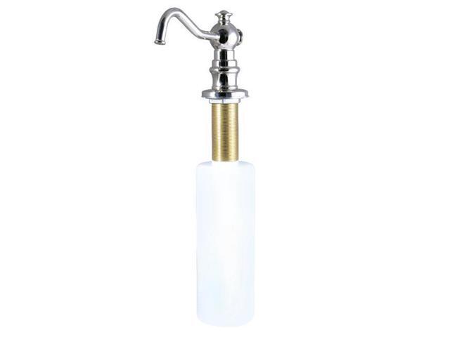 Kingston Brass SD7606 Curved Nozzle Metal Soap Dispenser Polished Nickel - 1228 x 477 x 262 in