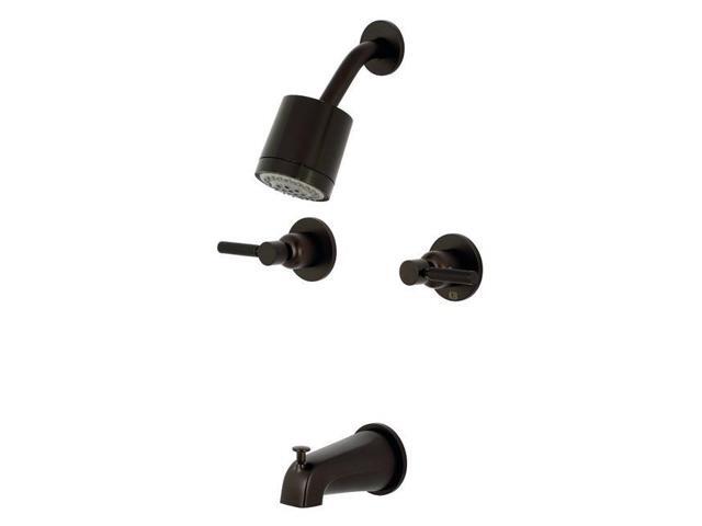 Kingston Brass KBX8145DKL Kaiser Tub & Shower Faucet with 2 Handles Oil Rubbed Bronze
