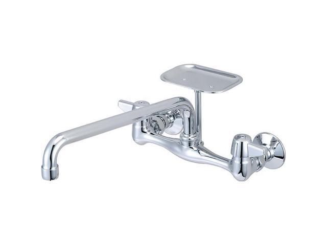 Central Brass Two Handle Wallmount Kitchen Faucet