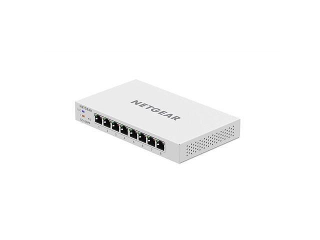 NETGEAR 8-Port Gigabit Ethernet Hi-Power PoE+ Insight Managed Smart Cloud Switch w/FlexPoE Power (GC108PP-100NAS)