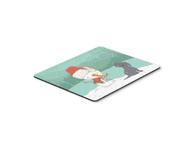 Carolines Treasures CK2092MP Black Maltese Snowman Christmas Mouse Pad Hot Pad or Trivet