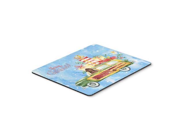 Carolines Treasures CK2416MP Merry Christmas Newfoundland Mouse Pad Hot Pad or Trivet
