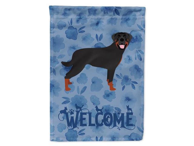 Carolines Treasures CK6098GF 11 x 001 x 15 in Rottweiler Welcome Flag Garden Size
