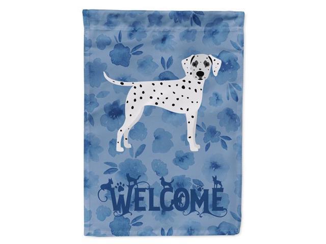 Carolines Treasures CK6074GF 11 x 001 x 15 in Dalmatian Welcome Flag Garden Size