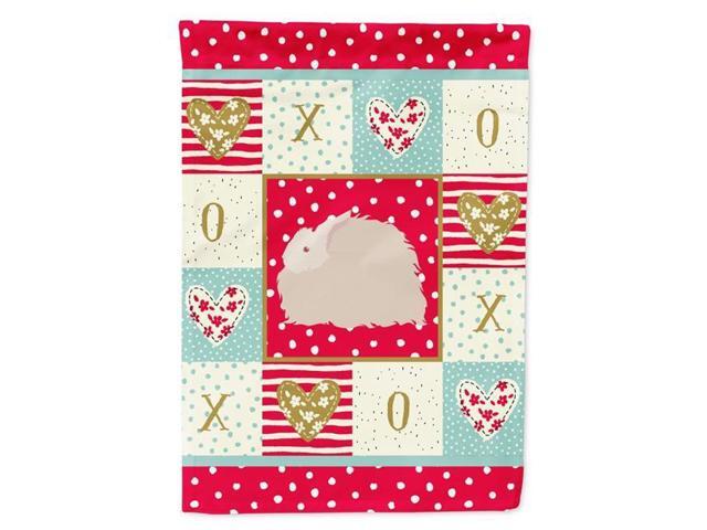 Carolines Treasures CK5386GF 11 x 001 x 15 in Fluffy Angora Rabbit Love Flag Garden Size