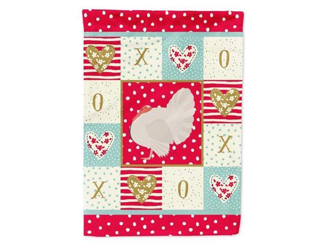 Carolines Treasures CK5410GF 11 x 001 x 15 in White Holland Turkey Love Flag Garden Size