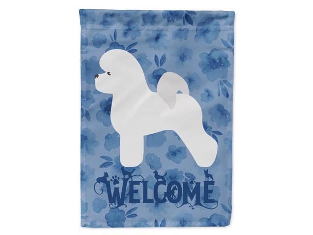 Carolines Treasures CK6172GF 11 x 001 x 15 in Bichon Frise Welcome Flag Garden Size