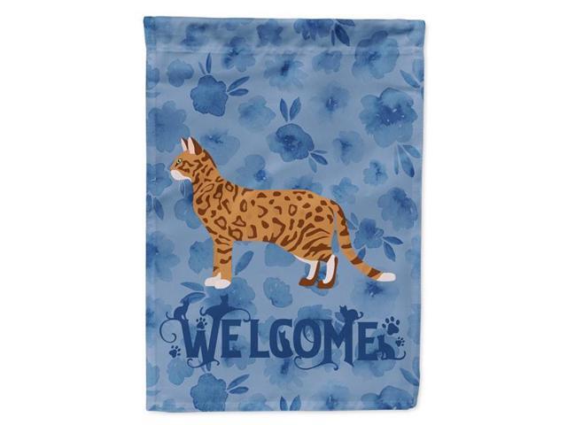 Carolines Treasures CK4854GF 11 x 001 x 15 in Cheetoh No3 Cat Welcome Flag Garden Size