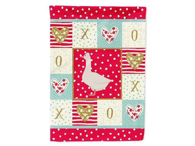 Carolines Treasures CK5325GF 11 x 001 x 15 in Roman Goose Love Flag Garden Size