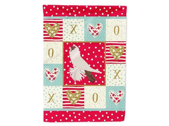 Carolines Treasures CK5371GF 11 x 001 x 15 in German Helmet Pigeon Love Flag Garden Size