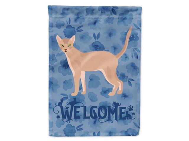 Carolines Treasures CK4812GF 11 x 001 x 15 in Fawn Abyssinian Cat Welcome Flag Garden Size