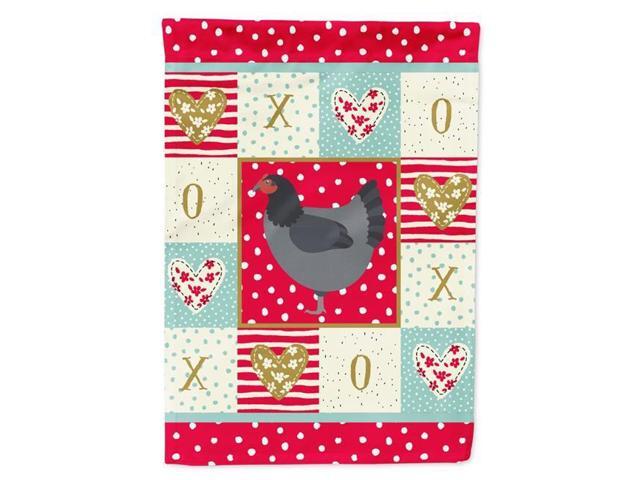 Carolines Treasures CK5262GF 11 x 001 x 15 in Jersey Giant Chicken Love Flag Garden Size