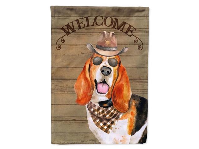 Carolines Treasures CK6280GF 11 x 001 x 15 in Basset Hound Country Dog Flag Garden Size