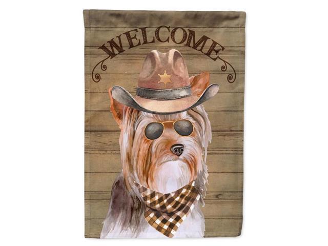 Carolines Treasures CK6381GF 11 x 001 x 15 in Yorkshire Terrier No3 Country Dog Flag Garden Size