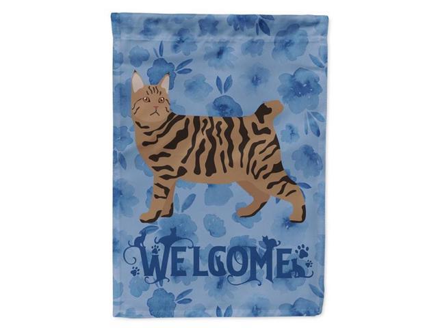 Carolines Treasures CK4952GF 11 x 001 x 15 in Pixie Bob No3 Cat Welcome Flag Garden Size