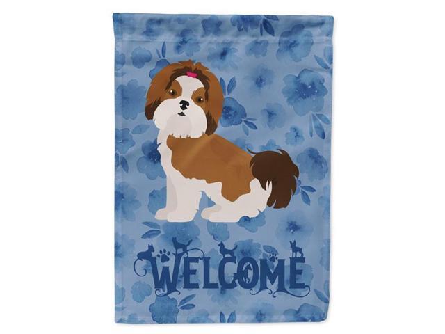 Carolines Treasures CK6000GF 11 x 001 x 15 in Imperial Shih Tzu Puppy Cut Welcome Flag Garden Size