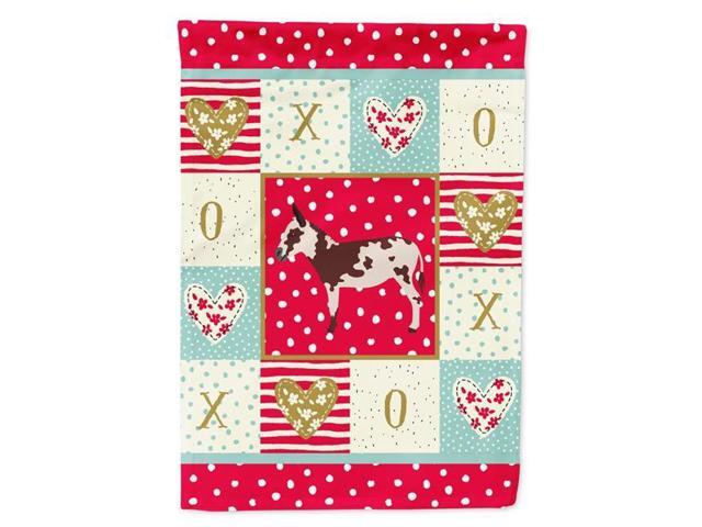 Carolines Treasures CK5278GF 11 x 001 x 15 in American Spotted Donkey Love Flag Garden Size