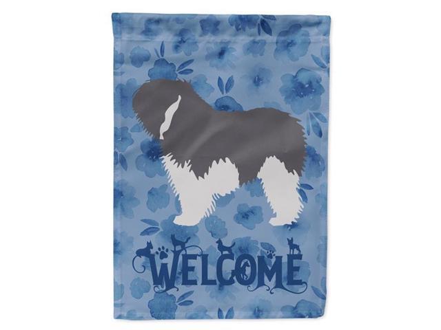 Carolines Treasures CK6159GF 11 x 001 x 15 in Polish Lowland Sheepdog Dog Welcome Flag Garden Size